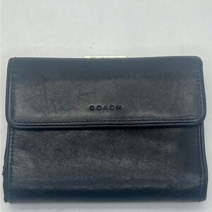 Coach Black Leather Wallet